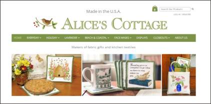 Alice's Cottage website header