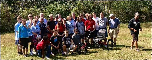 Bike for disabled vets group photo