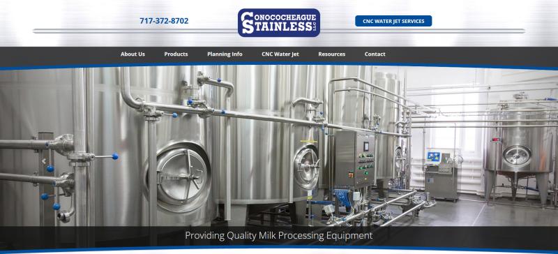 Conococheague Stainless website screenshot