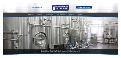 Conococheague Stainless website header