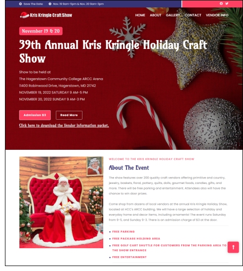 The Kris Kringle Holiday Craft Show