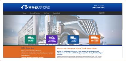 Maryland Motor Truck Association website header