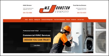 MS Johnston website header