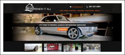 Renew It All website header