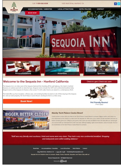 Sequoia Inn Website